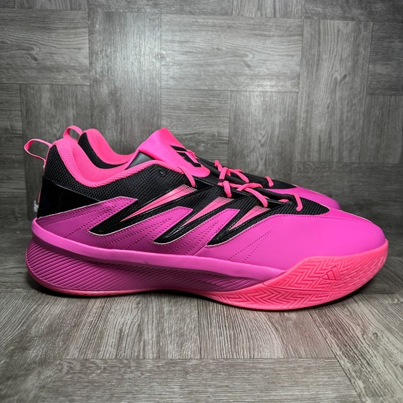 adidas Other - Adidas Dame Certified 3 Mens Size 18 Pink Black Basketball Sneakers NEW JI1545